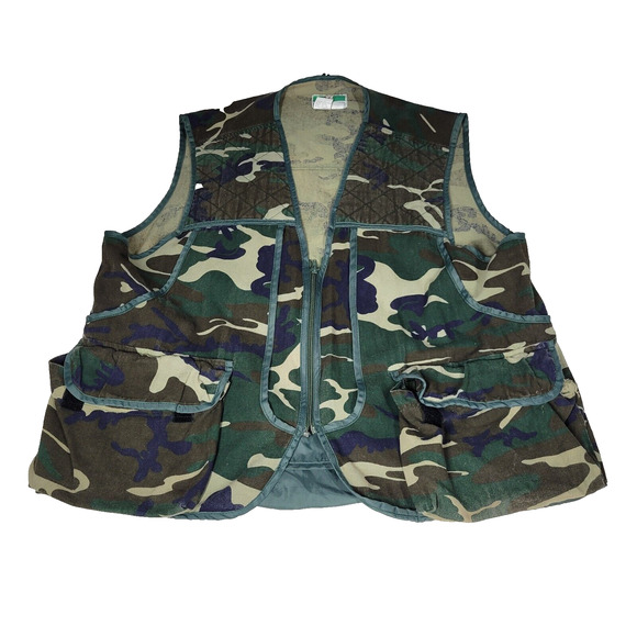 Game Winner Vest Mens Size XL Camo Full Zip Snap-Pocket Hunting Lightweight Hunt - Picture 1 of 16